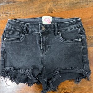 GB Girls Charcoal Jean Shorts